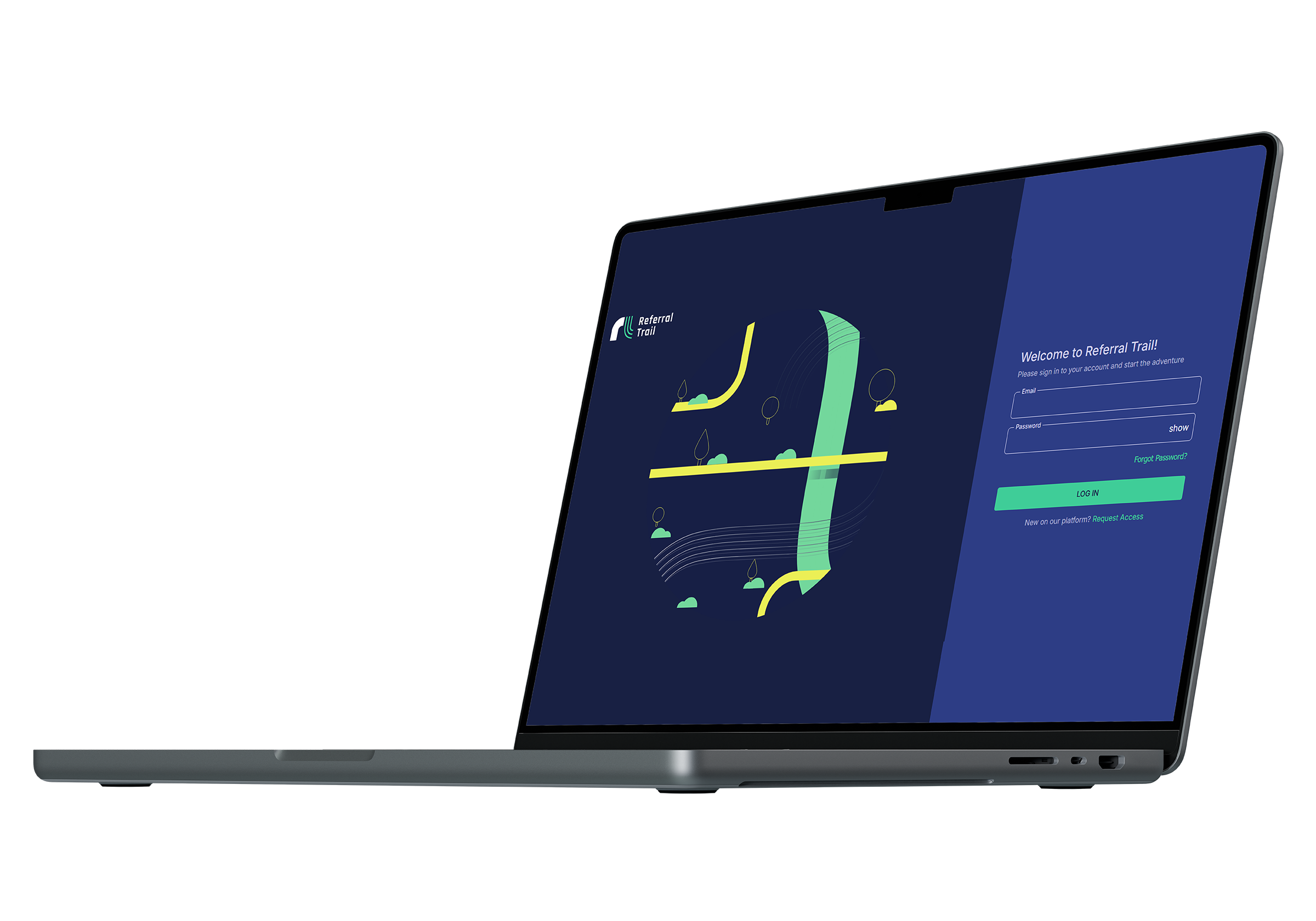 Mockup of Referral Trail first step