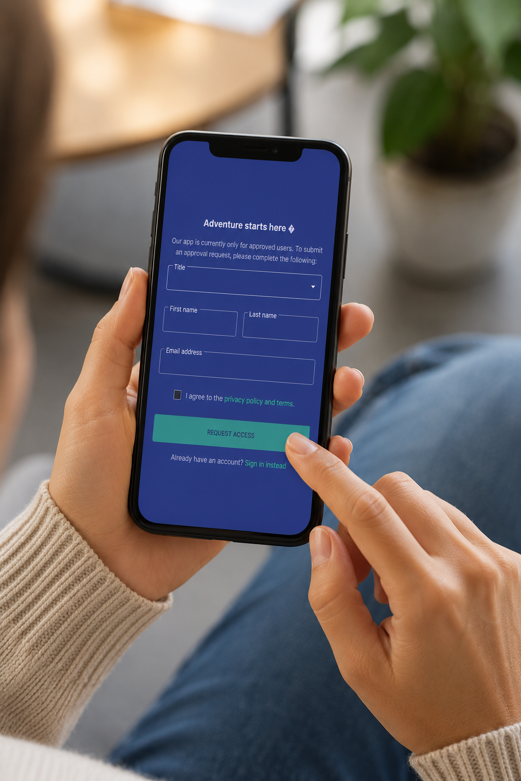 Registering on the Referral Trail app